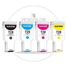 Yescolor Premium Compatible HP 728 C M Y MBK 130ml 300ml Ink Cartridge for HP DesignJet T730 T830