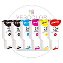 Yescolor Premium Compatible HP 746 C M Y PBK MBK CR Ink Cartridge for HP Designjet Z6/Z9+