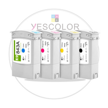 Yescolor Premium Compatible HP843 HP 843A HP 843B Inkjet Printer Ink Cartridge for HP PageWide XL 4000/4100/4500/5000/5100